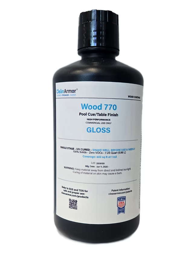 Clean Armor Wood 770 - Pool Cue/Table Finish