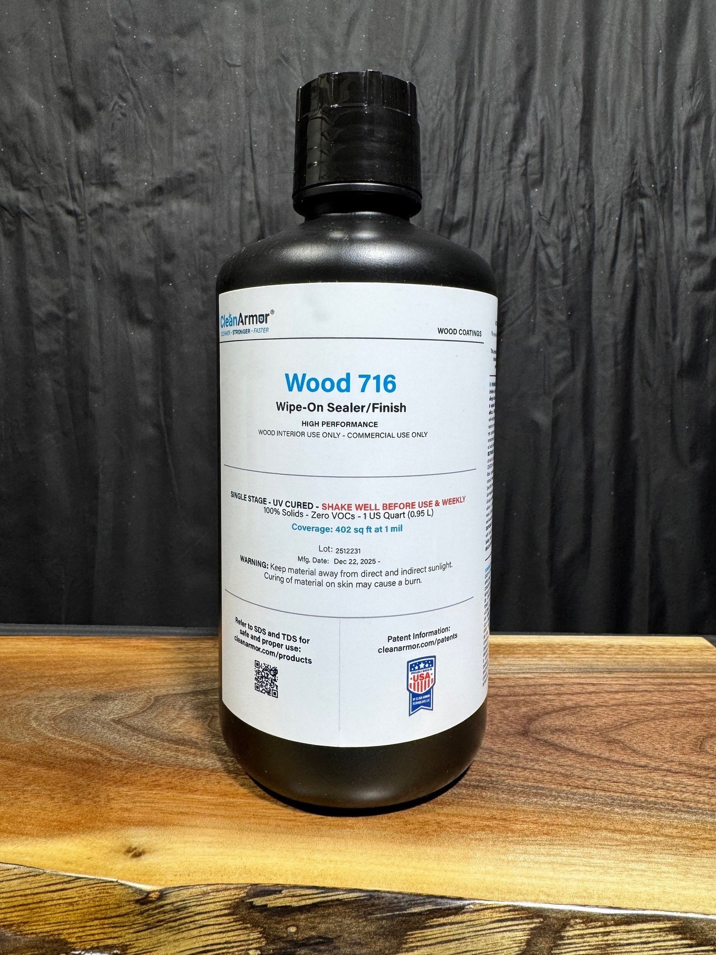 Clean Armor Wood 716 - Wipe-on Sealer/Finish