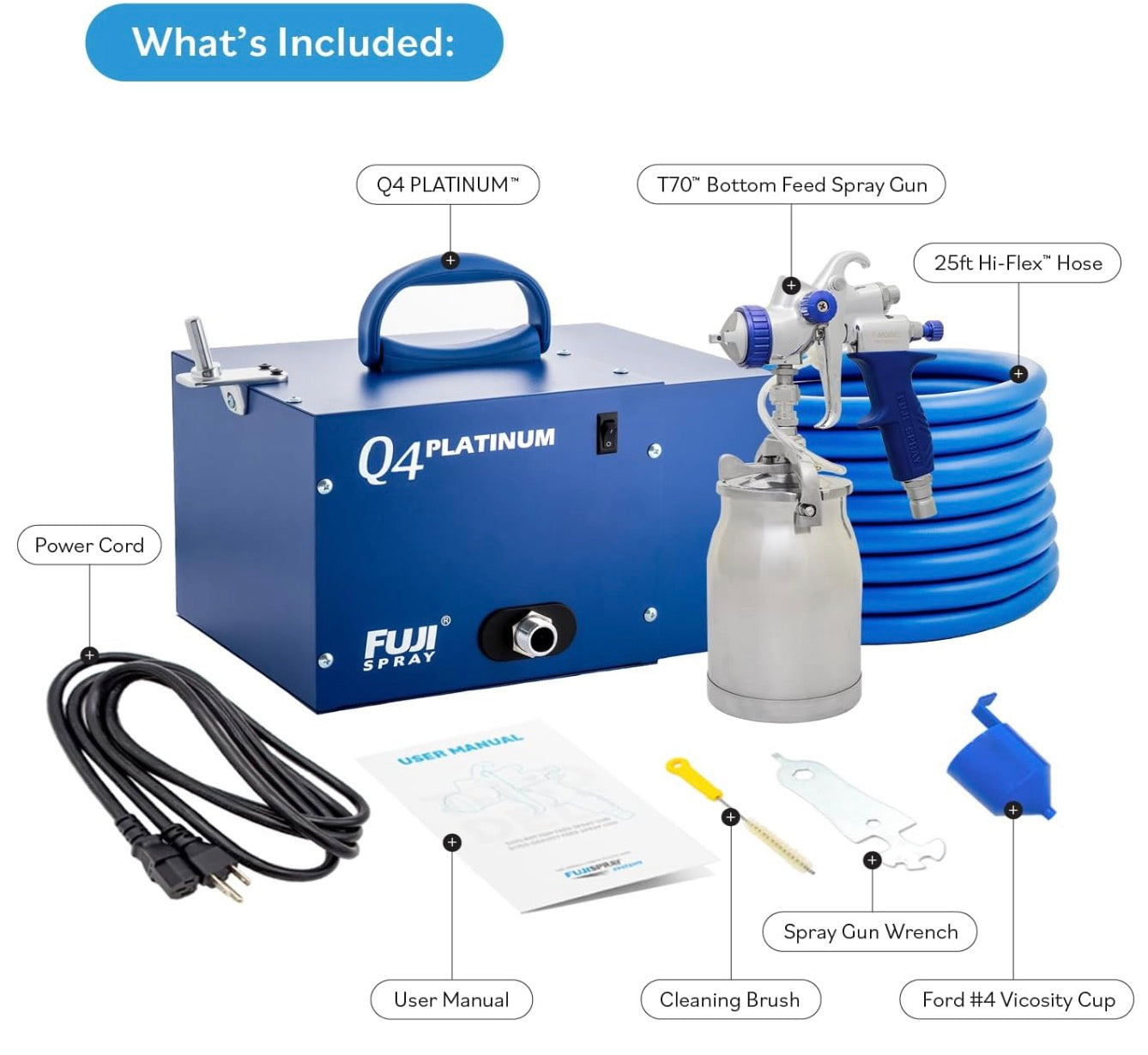 Fuji Spray Q4 PLATINUM - T-70 Quiet System
