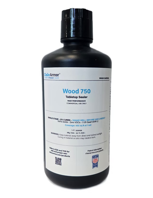 Clean Armor Wood 750 - Commercial Tabletop Sealer